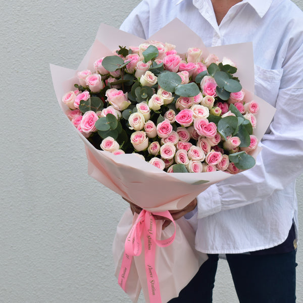 Pink Spray Roses Little Princess Flower Station