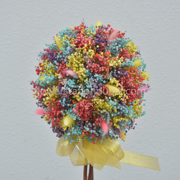 Dried Gypsophila Tree Dried Flowers Dubai Flower Station