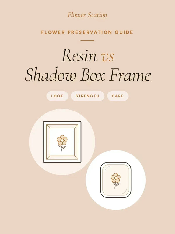 Resin or Shadow Box Frame: Which One Is Right for Your Flowers?