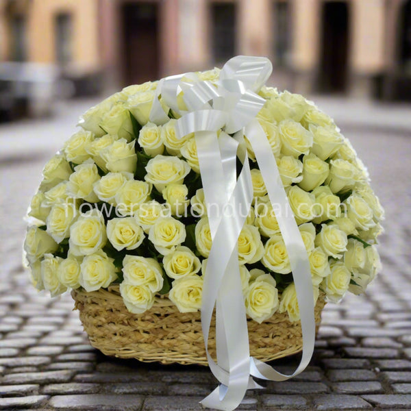 151 Roses - Flower Basket | Grand Rose Baskets | Flower Station