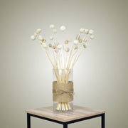 Dried Craspedia in Vase - Flower Station Dubai