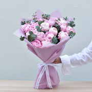 21 peonies bouquet