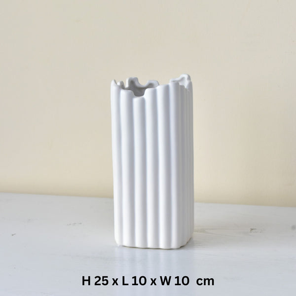 Ceramic Vase - White