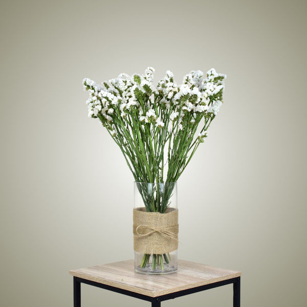 Dried Statice in Vase - Flower Station Dubai