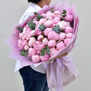 51 peony bouquet - flower delivery dubai