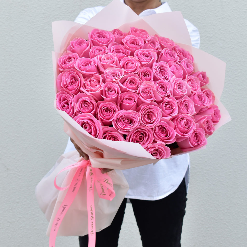 Angel - Pink Roses - Flower Delivery - Flower Station Dubai