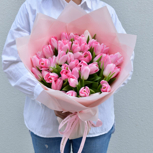 Pink Tulips - Flower Station Dubai
