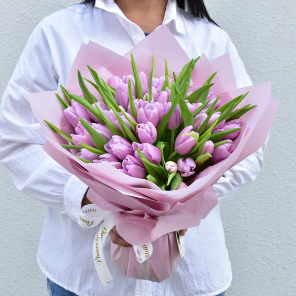 Purple Tulips - Flower Station Dubai