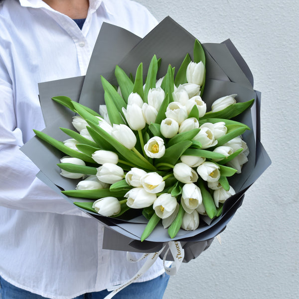 White Tulips - Flower Station Dubai