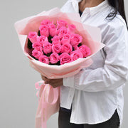 Angel - Pink Roses Bouquet