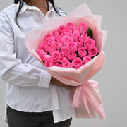 Angel - Pink Roses Bouquet