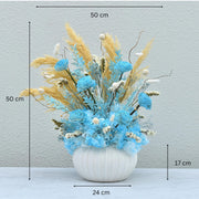 Baby Blue - Ceramic Vase - Flower Station Dubai