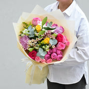 Lily Rose & Baby Rose Mixed Bouquet | Size : Standard