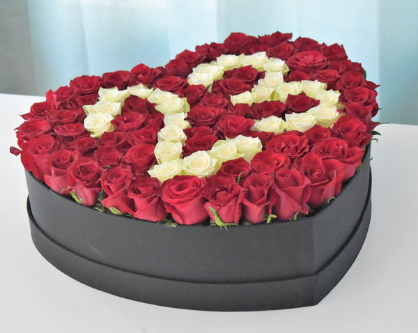 Rose Number Box - Flower Station Dubai