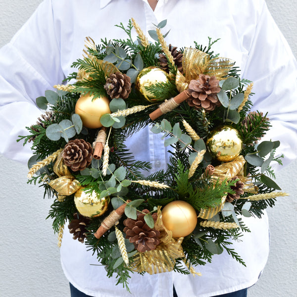 Bliss - Christmas Wreath - Flower Station Dubai
