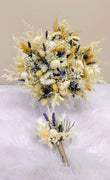 bridal bouquet of dried flowers
