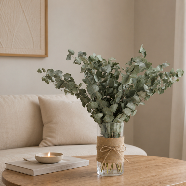 Dried Eucalyptus in Vase - Flower Station Dubai