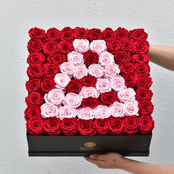 Forever Rose Letter Box - Flower Station Dubai