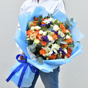 mixed rose bouquet - get wll soon - flower station dubai