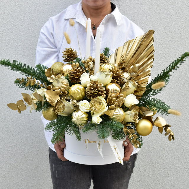 Golden Snow - Flower Box