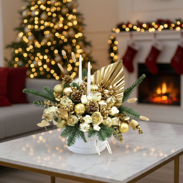 Golden Snow - Flower Box