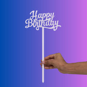 Happy Birthday Topper - Acrylic - Flower Station Dubai