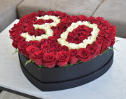 Rose Number Box - Flower Station Dubai