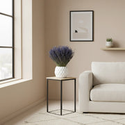 dried lavender in ceramic vase home decor