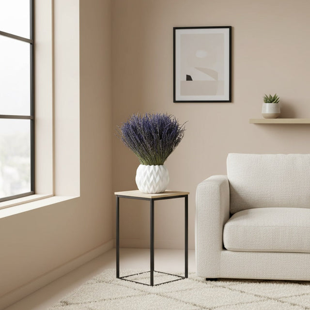 dried lavender in ceramic vase home decor