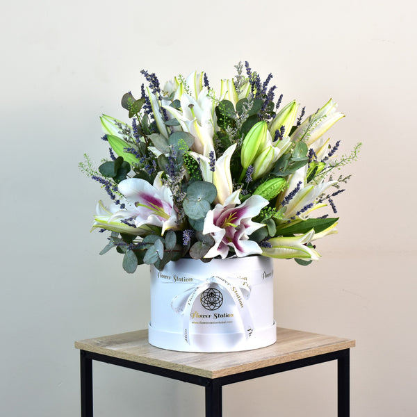 Lily Blossom  - Flower Box - Flower Station Dubai