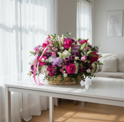 Pink Symphony - Flower Basket - Flower Station Dubai