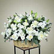 Pure Sentiments - Flower Basket - Flower Station Dubai