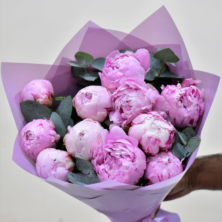 Peonies  Bouquet - Flower Station Dubai