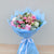 peony, rose, alstomeria, astilbe in bouquet - flower delivery dubai
