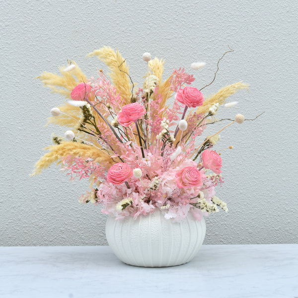 Baby Pink - Ceramic Vase - Flower Station Dubai