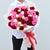 pink red and white rose bouquet - flowers dubai