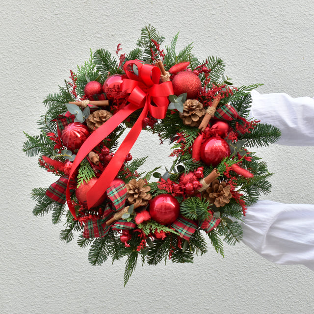 Red Noel - Christmas Wreath