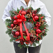 Red Noel - Christmas Wreath