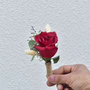 Red Rose - Boutonniere - Flower Station Dubai