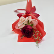 Single Rose Bouquet - Red - Flower Station Dubai