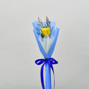 Single Rose Bouquet - Yellow