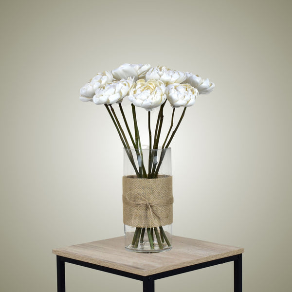 Sola Peonies in Vase
