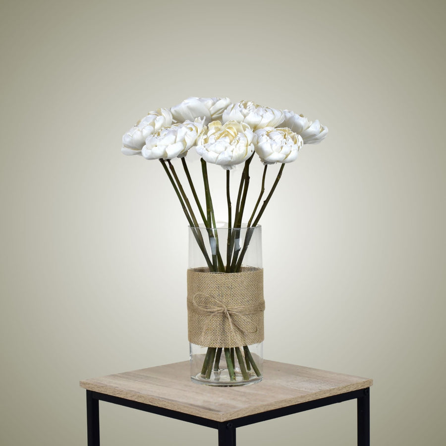 Sola Peonies in Vase