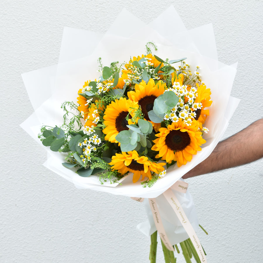 Sunshine - Sunflower Bouquet - Flower Station Dubai