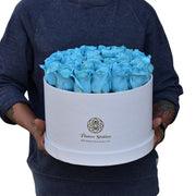 Tiffany Blue Rose Box - Flower Station Dubai