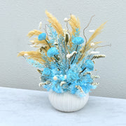Baby Blue - Ceramic Vase - Flower Station Dubai
