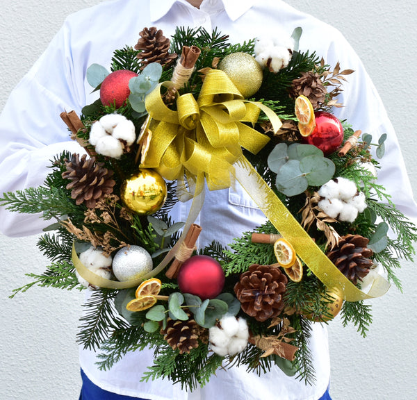 Noel - Christmas Wreath - Flower Station Dubai