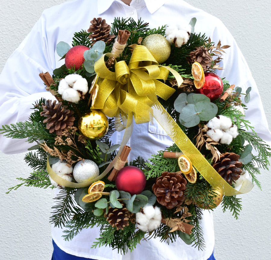 Noel - Christmas Wreath - Flower Station Dubai